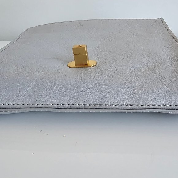 DIANE VON FURSTENBERG HARPER MINI CINZA SHOULDER BAG! - Picture 5 of 16